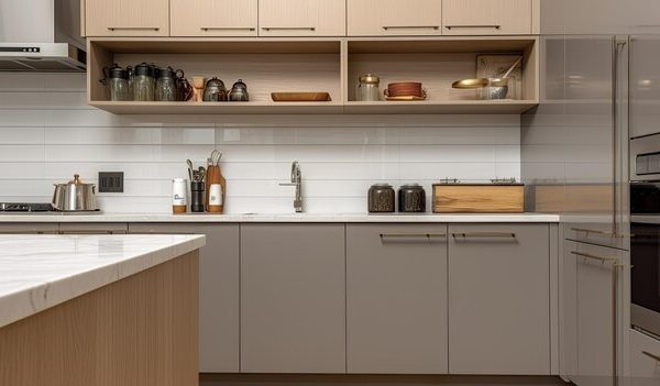 Peças-chave para uma cozinha organizada e estilosa: armários e balcões essenciais
