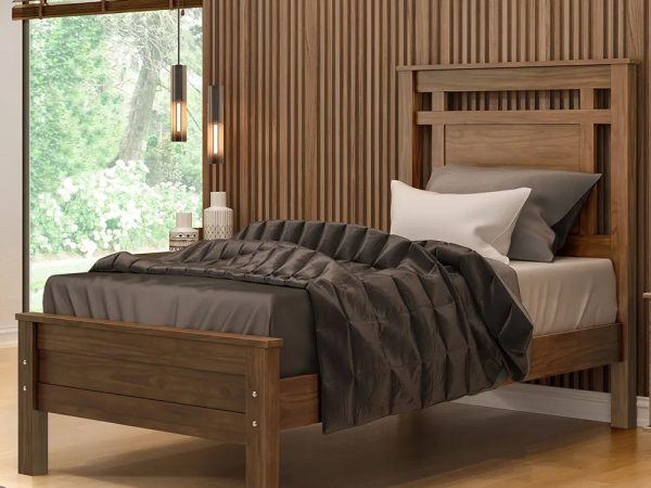Como Criar um Quarto de Solteiro Moderno e Funcional com Camas de Madeira Maciça?