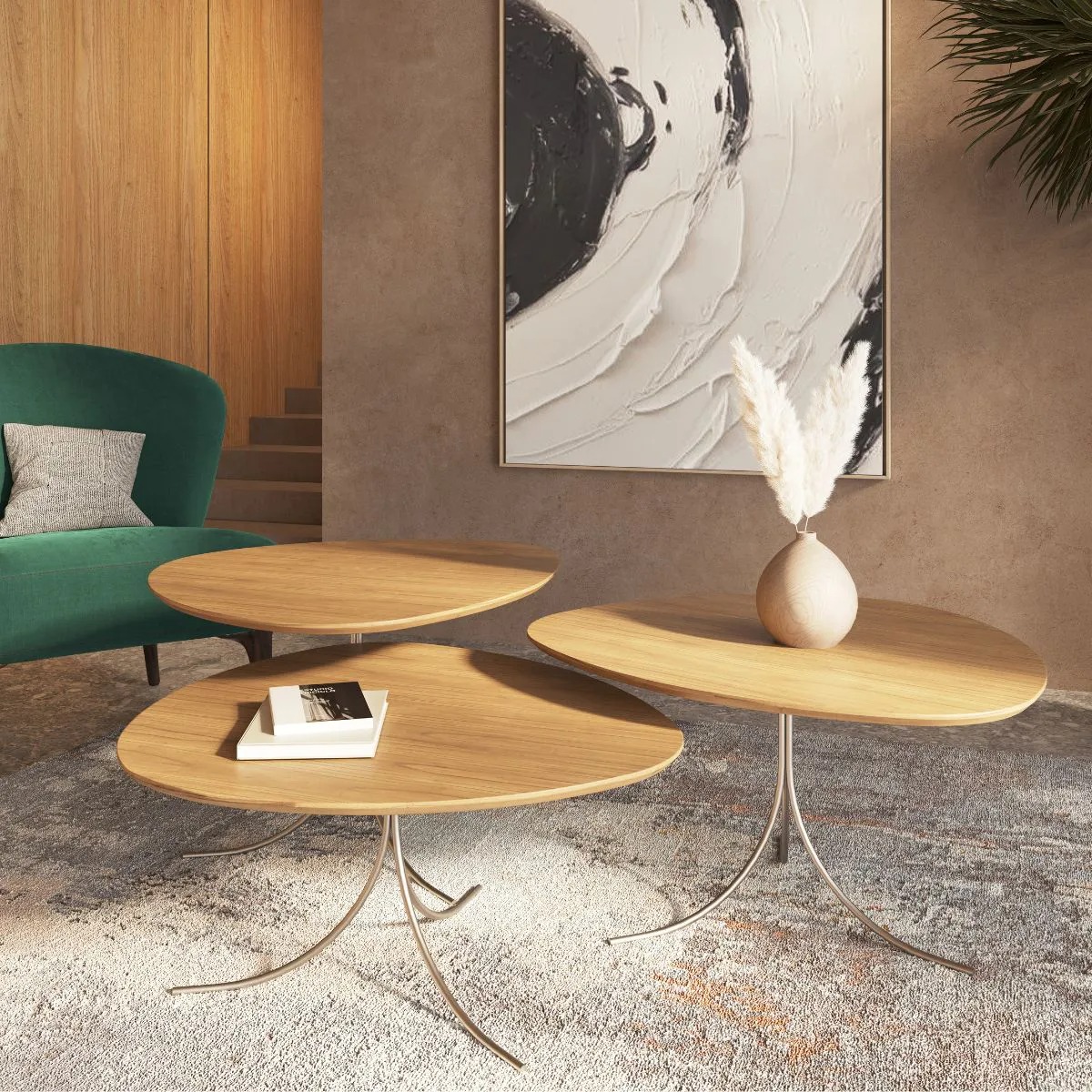 Mesa de centro de madeira: A estrela do seu living