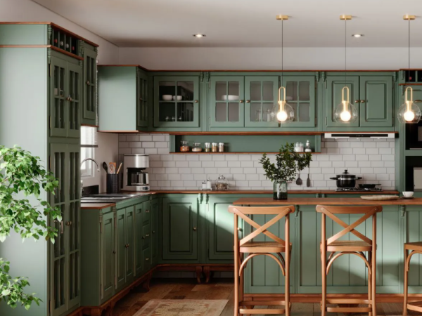 Armário aéreo de madeira: Praticidade e elegância para sua cozinha