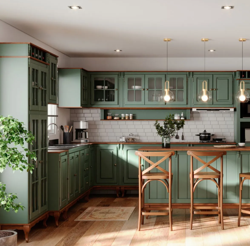 Armário aéreo de madeira: Praticidade e elegância para sua cozinha